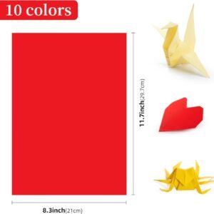 Wholesale AIMI Assorted Colors Bulk for School Supplies A4 Copy Paper Construction Paper Classroom Supplies Elementary Great for Arts Painting Coloring Drawing Crafts (100)