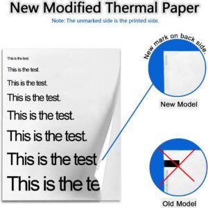 Wholesale 100 Sheets Thermal Printer Paper, 8.5''×11'' US Letter Size, Advanced Printing Paper, Thermal Paper Compatible with Brother Letter Portable Printer, Printer Paper for M08F-Letter, M832, M834, MT800