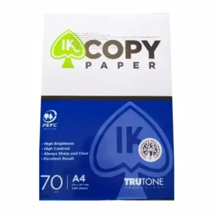 IK Copy Paper A4 Size 70 GSM – Eco-Friendly Bagasse-Based Copier Sheets (20 Reams x 500 Sheets) – Jam-Free High-Speed Printing